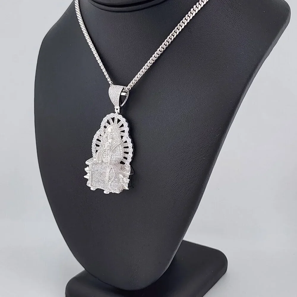 Brand New Sterling Silver 925 Jesus Christ Necklace